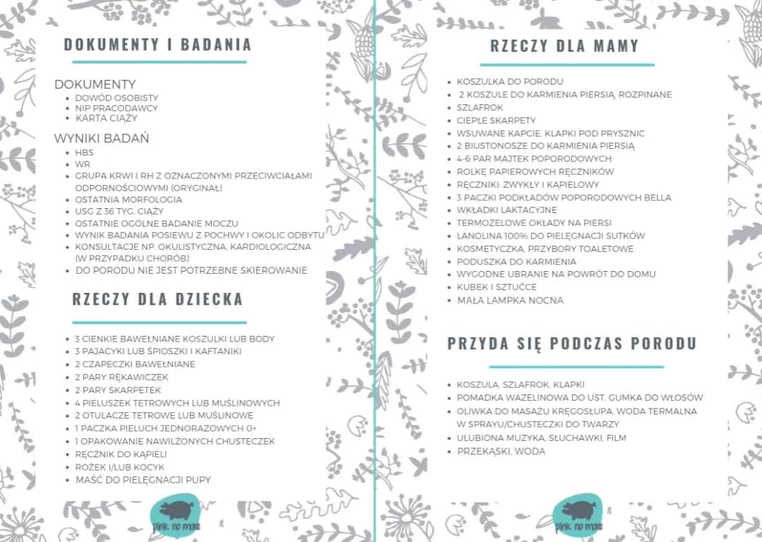 Przekąski po CC: Co zabrać do szpitala? Lista i porady